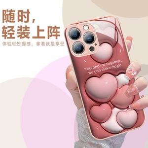 2023ใหม่น่ารักดอกไม้กันกระแทกแก้วกรณีโทรศัพท์สำหรับ <span class=keywords><strong>IPhone</strong></span> 13 12 Pro Max 11 14 Plus 3D ภาพสูงหญิงปก - Product Image 3