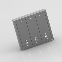 Interrupteur mural UE/RU Bouton Tyelc Tuya Smart Switch Wifi 1/2/3 Gang Key PC Panel Smart Life App Télécommande Home LIGHT SWITCH