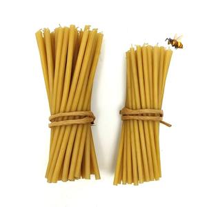 Natural Honey Aroma Smokeless Beeswax Taper <b>Candles</b> Pure Beeswax Honey Scented Tall <b>Thin</b> Wedding Centerpieces Table Decorations - Product Image 1