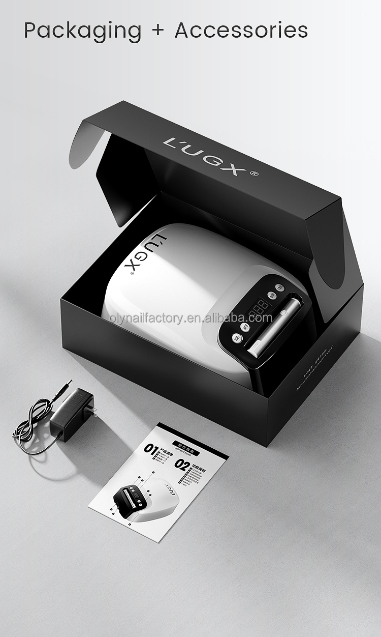 L'UGX Professional UV LED Nail Lamp - Quick-Dry Curing Light for