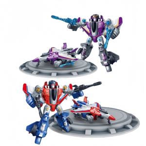 Avion inertiel transformable en <span class=keywords><strong>robot</strong></span>, modèle de simulation d'avion de chasse, <span class=keywords><strong>jouet</strong></span> pour garçons - Product Image 3