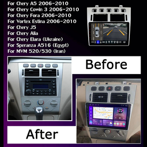 <span class=keywords><strong>Android</strong></span> <span class=keywords><strong>13</strong></span> Carplay para Chery Fora A5 A21 2006 - 2010 Cowin 3 A21 2010 - 2011 para Vortex Estina 2008-2012 navegación GPS para coche - Product Image 2
