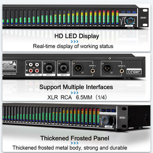 Depusheng D331 Профессиональный шумоподавляющий цифровой эквалайзер профессиональные аудиосистемы - Product Image 6
