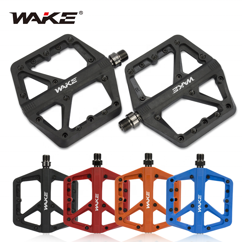 Paires De Pédales De Vélo En Nylon - Plates, Antidérapantes, Pour Vélo De Route Et VTT - Réduction Des Frottements