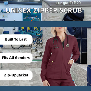 Uniformes Médicos Dentales Unisex de Alta Calidad, Fabricados en Fábrica, con Cierre, Ecológicos, de Spandex, Suaves, para Enfermería - Product Image 2