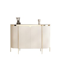 Buffet de style ferme moderne avec tiroirs et portes en bois, petit bar à café pour entrée, hôtel, chambre, en chêne et panneaux MDF