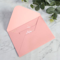 Invitación de Boda Personalizada, Tarjeta Rosa Pálido con Estampado Dorado, Tarjeta de Respuesta, Programa, Tarjeta de Agradecimiento, RSVP con Sobre