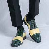 Klassische Britische Herren-Lacklederschuhe in Verschiedenen Farben für Formelle Anlässe, Partys, Hochzeiten und Büro - Glänzende Brokat-Schuhe
