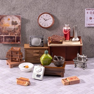 Décoration d'intérieur, figurine rétro nostalgique, mini radio rétro, miniatures de télévision, modèle miniature en résine, figurine miniature pour maison de poupée, ornement - Product Image 2