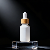 Botol Serum Minyak Rambut Esensial Kaca Bentuk Silinder Kosong Putih Matte Frosted 30ml 50ml 100ml Dengan Pipet