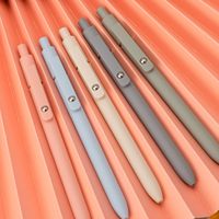 Stylos à gel rétractables de dessin animé mignon 0.5mm séchage rapide-fournitures scolaires à l'encre pastel pour les kits d'étude d'examens et cadeaux de retour à l'école