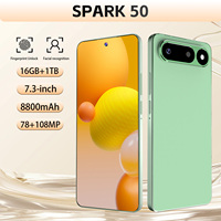 Téléphone Spark 50, 16 Go + 1 To, grande mémoire, smartphone avec grand stockage, objectif clair, téléphone portable pour vlog, tournage, diffusion en direct, travail
