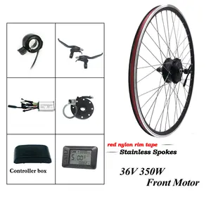 Greenworks — <span class=keywords><strong>kit</strong></span> de motorisation de vélo électrique 36v, 350w, roue avant de 26 pouces - Product Image 1