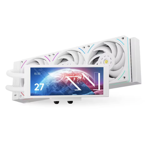 Trofeo Vision AIO Cooler 360CM สีขาว12cm CPU พัดลมระบายความร้อนหม้อน้ำแบริ่งของเหลวทองแดงอลูมิเนียม69CFM 2150RPM 25dBA coolin - Product Image 1