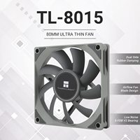 Thermalright Gris TL-8015 80mm fluido rodamiento caso de juego ventilador 2200RPM 23.3dBA ventilador de enfriamiento de PC