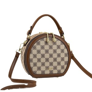 Nuevos Bolsos Redondos de Diseñador, Bolsos de Mano de Piel Sintética de Vacuno para Mujer, Bolsos de Hombro de PU de Buena Calidad para Dama - Product Image 1