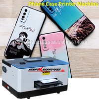 Mini imprimante UV A5 à jet d'encre pour coques de téléphone, acrylique, cristal, bois, CD, petite taille 12*21cm, impression UV à plat LED, étui de protection pour téléphone portable DIY