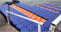 Plate-forme flottante en plastique pont de ponton jet ski modulaire quai flottant pêche récréative plate-forme flottante jetée