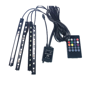 Universel 12V LED Atmosphère Véhicule Pied Lumière Interne Ambiante Voiture Bande Lumineuse Système Auto Lumière Accessoire - Product Image 1