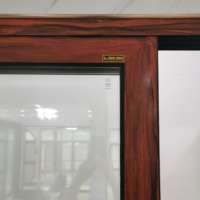 Haute sécurité ouragan impact aluminium grandes fenêtres coulissantes double couche verre épaissi maison fenêtre coulissante
