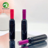 Mini tube de gloss à lèvres rouge vide, emballage cosmétique avec bouchon à vis pour rouge à lèvres liquide, tubes de gloss à lèvres, boîte avec logo