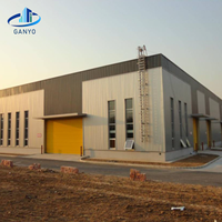 Bâtiment industriel en structure métallique pour atelier, moderne, sur mesure, pour usine commerciale en gros