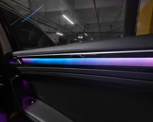 SJC Dynamic Star 12V 3-5W Lumière ambiante pour VW <span class=keywords><strong>Tiguan</strong></span> L <span class=keywords><strong>2022</strong></span>-2025 Contrôle d'écran Éclairage intérieur Accessoires de mise à niveau - Product Image 2