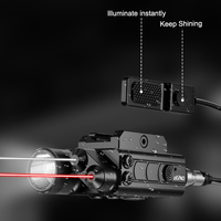 Lunette de visée laser IR rouge à double faisceau en aluminium de haute qualité, illuminateur LED, étanche, antichoc, anti-buée, grossissement 10x, 1200