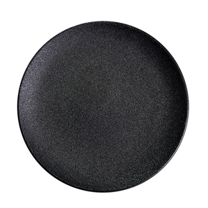 Assiettes à steak rondes peu profondes en céramique noire mate traditionnelles durables et écologiques pour les restaurants - Product Image 6