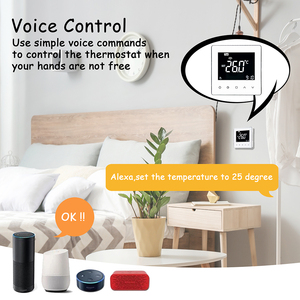 Thông minh wifi không dây Nhà Kỹ thuật số nhiệt thiết kế hiện đại ABS PC kiểm soát vật liệu điện dưới sàn sưởi ấm trong phòng khách - Product Image 5