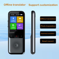 Caméra de traduction T11 : Traducteur vocal et photo intelligent en temps réel, 1500 mAh, 138 langues, écran IPS, portable, texte et voix