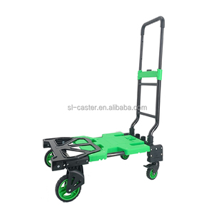 Nuevo diseño 330lbs Carro plegable 150kg Durable <span class=keywords><strong>3</strong></span> en <span class=keywords><strong>1</strong></span> Camión de mano plegable de plataforma para transportar mercancías - Product Image 2