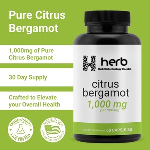 Cápsulas de Extracto Puro de Bergamota Cítrica, Apoyo al Equilibrio del Colesterol, Sin OMG, Sin Gluten, Venta al por Mayor - Product Image 2