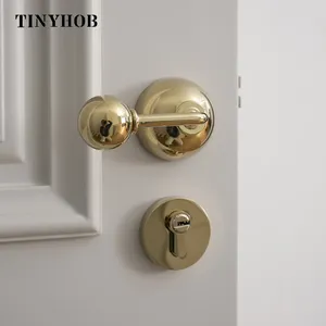 Serratura della <span class=keywords><strong>porta</strong></span> in oro <span class=keywords><strong>per</strong></span> la serratura interna in ottone <span class=keywords><strong>per</strong></span> la casa in legno maniglie delle porte serrature <span class=keywords><strong>per</strong></span> la sicurezza domestica - Product Image 2