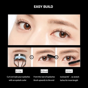 <span class=keywords><strong>Mascara</strong></span> 2-en-1 à double embout, allongeant, volumisant, waterproof, recourbant, avec brosse en forme de S - Product Image 2