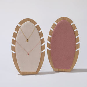 Présentoir à bijoux en bois de bambou pour colliers et bracelets, support de rangement et de présentation - Product Image 2