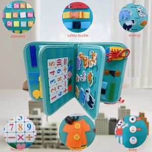 Feutre occupé conseil pour les tout-petits éducatifs Montessori jouets activités pour tout-petits occupé conseil pour <span class=keywords><strong>3</strong></span> 4 5 ans garçons filles - Product Image 4