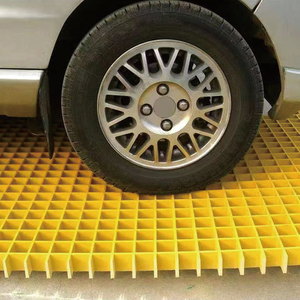 Grille en <span class=keywords><strong>plastique</strong></span> FRP moulée Qiqian F-06 à prix abordable, avec surface lisse/galetée, micro-maille 19x19mm pour plateformes d'usine et parkings - Product Image 6