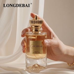 Elegante Botella de Perfume de Vidrio Premium de 30ml 50ml 100ml, Botella de Perfume Vacía Transparente de Alta Precisión con Tapa Dorada y Caja de Papel - Product Image 3