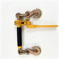 Tendeur à cliquet pliable G80, tendeur de chaîne robuste à double crochet, pour la fixation de chaînes de camion 45 #   Acier thermolaqué