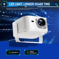 Projecteur HY450MAX 1080P 800 Lumens 64 Go de Stockage Android 14 Haut-parleurs Intégrés Mise au Point Automatique Courte Portée Professionnel