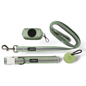 Diseñador personalizado de lujo cachorro Correa <span class=keywords><strong>Collar</strong></span> ajustable Reversible transpirable neopreno perro arnés conjuntos - Product Image 4