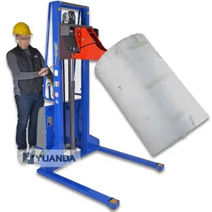 250 300 500 kg Completo Semi Automático Alimentado Por Bateria Elétrica Lidar Com Rolo De Papel Carretel Automotora Elevador Rolo De Plástico Turner Empilhadeira