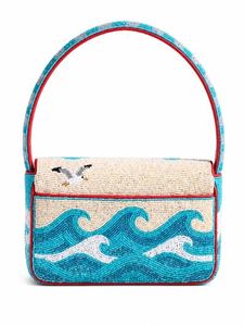 Bolso de Mano con Cuentas Hecho a Mano de Alta Calidad con Diseño de Tiburón y Océano para Mujer, Bolso con Solapa y Botón, Ligero, Diseño Moderno, Precio Inmejorable - Product Image 2