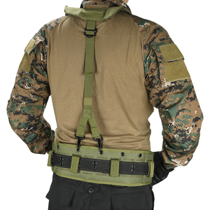 חגורת קרב טקטית MOLLE עם רצועות Y ניתנות להסרה, חגורת מותן מרופדת ועמידה לעומס כבד לאימוני קרב - Product Image 2