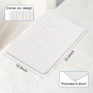 Alfombrilla de Baño de Piedra de Diatomita Natural Ecológica, Antibacteriana y Resistente al Moho, Alfombrilla de Piso Libre de Químicos de Secado Rápido - Product Image 2