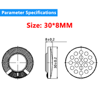 Haut-parleur pour casque Bluetooth 30MM 30x8mm 32Ohms 20mW, composant audio pour casque avec transducteur dynamique large bande personnalisé OEM/ODM, ROHS&CE