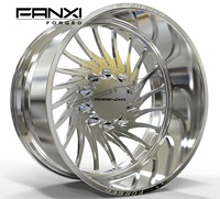 Jantes forgées flottantes FANXI 28x16 30x16 8x6.5 8x170 8x180 pour camions Ford F250 Ram 3500 Chevy GMC avec 10 pointes