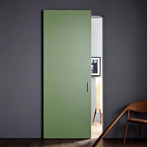 <span class=keywords><strong>Porte</strong></span> coulissante invisible à <span class=keywords><strong>rail</strong></span> dissimulé en ciment léger texturé, <span class=keywords><strong>porte</strong></span> de cloison intérieure coulissante <span class=keywords><strong>sur</strong></span> mesure minimaliste à <span class=keywords><strong>rail</strong></span> invisible - Product Image 2