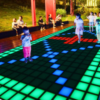 Les accessoires populaires programme DMX 64 pixels interactif led piste de danse carrelage sensible à la pression jeux pour enfants